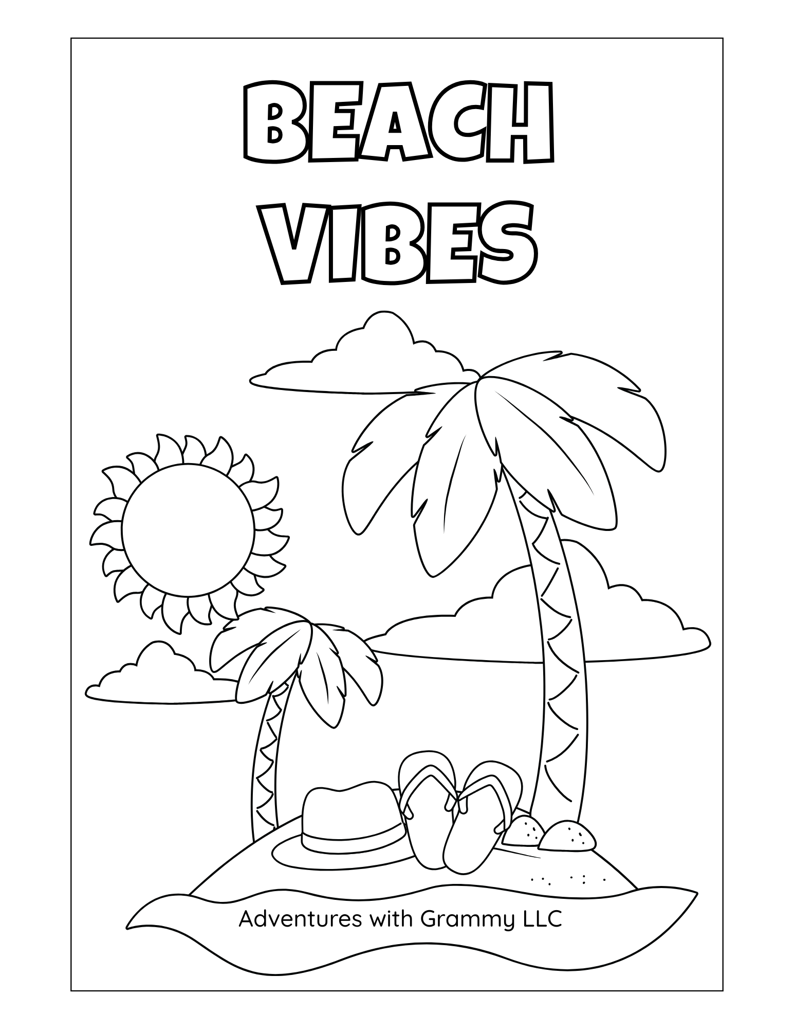 Summer Vacation Coloring Pages Summer Vacation Coloring Pages